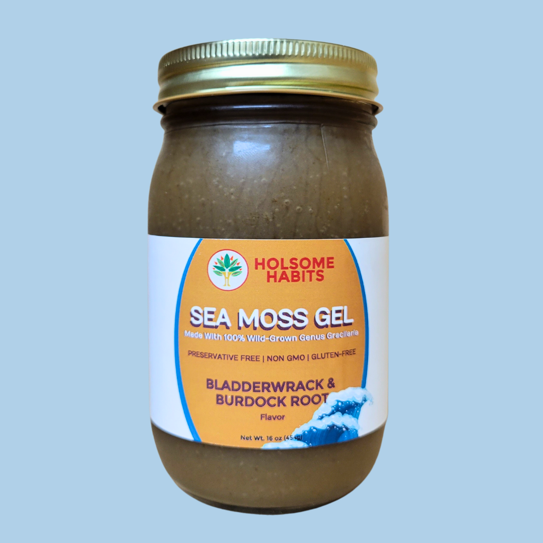Sea Moss, Bladderwrack, & Burdock Root Gel (102 Minerals)