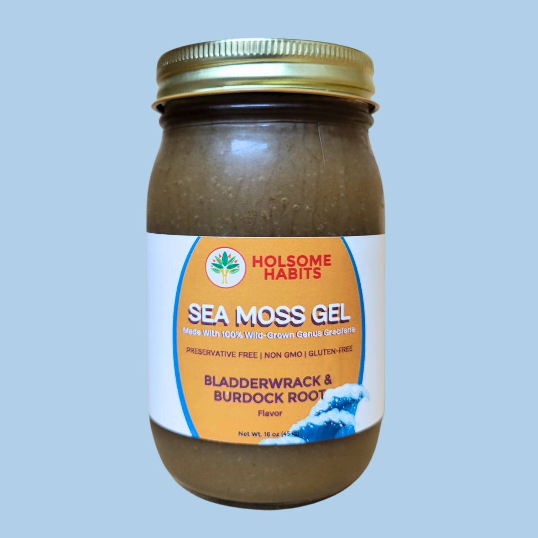 Sea Moss, Bladderwrack, & Burdock Root  Gel (102 Minerals)