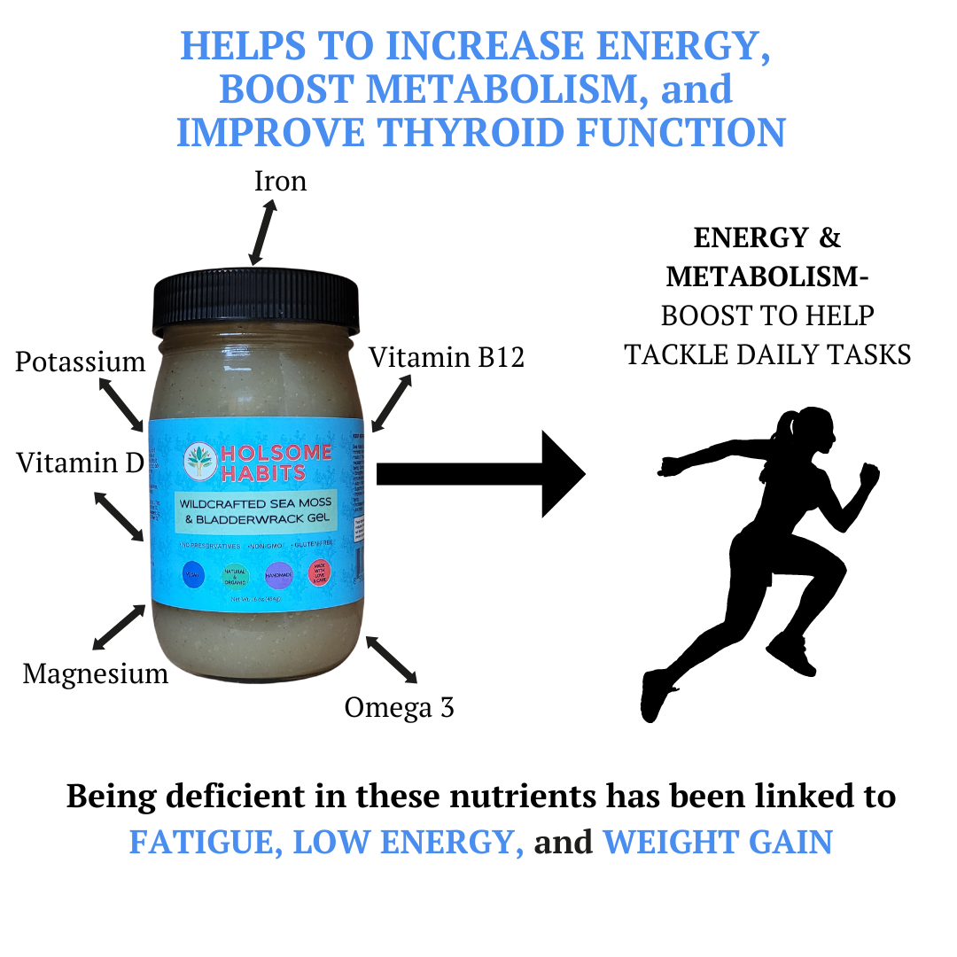 Sea Moss, Bladderwrack, & Burdock Root Gel (102 Minerals)